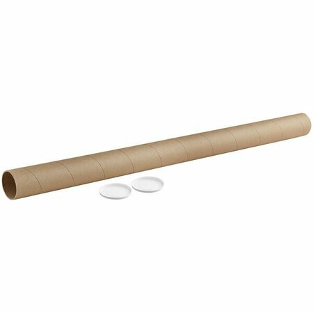 LAVEX 5'' x 60'' Kraft Heavy-Duty Mailing Tube, 15PK 442KMTHD5X60